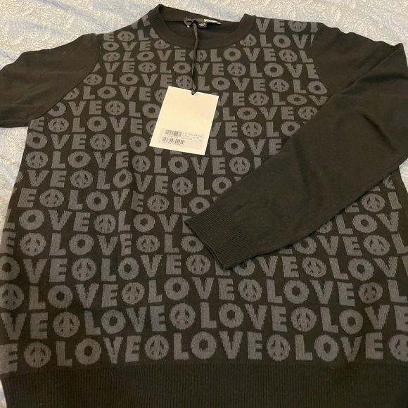 Love Moschino Mens Wool Cachmere Logo Sweater Sz M - Picture 4 of 8
